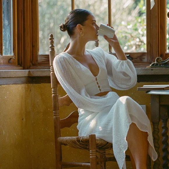 Sabo Skirt Tasmin Top in White - Picture 4 of 7